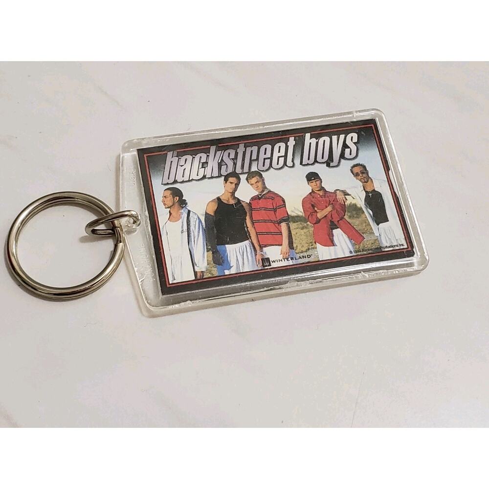 Vintage Backstreet Boys 1990s 90s keychain bag clip
